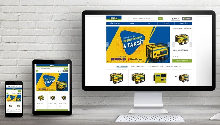Aksa Jeneratör, e-ticaret uygulaması ile sektörde bir ilke imza attı