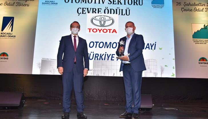 Toyota Otomotiv, Kocaeli Sanayi Odası tarafından çevre ödülüne lâyık görüldü