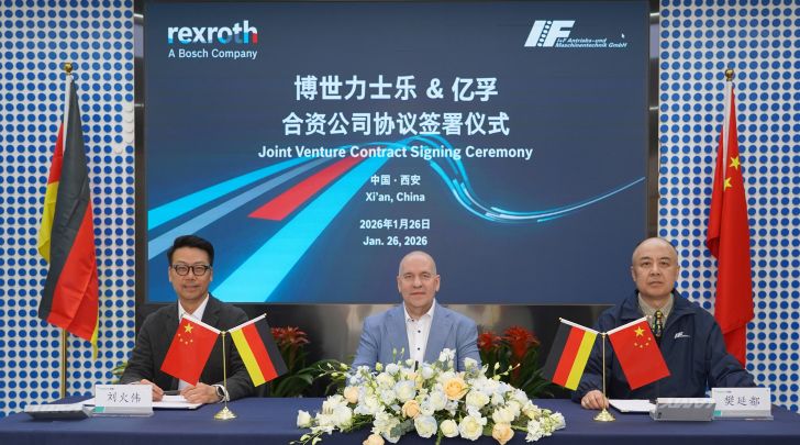 Bosch Rexroth, Xi’an IF Intelligent Equipment ile ortak girişim anlaşması imzaladı